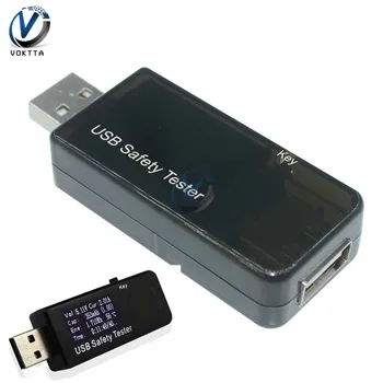 0-5A 3-30 V LCD Skaitmeninis USB Testeris Voltmeter Ammeter Energijos gamybos Pajėgumų Metrų, su Apsaugos Funkcija 