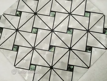 Black metalo mozaika, aliuminio plastiko plokštės mozaikos plytelės virtuvės backsplash apdailos plytelės, 2 kvadratinių metrų per daug