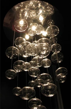Penthouse villa laiptai viešbutis stiklo burbulas šviesos kūrybos Liustra D60CM