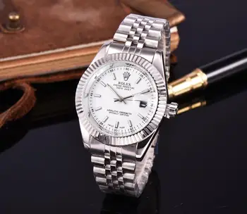 A0018 NAUJAS Hot aukštos kokybės Rolex - Vyrai Moterų Kvarciniai Laikrodžių Mados Dovanų Aukso Atsitiktinis Vandeniui Laikrodžiai 6828 Užsakymus