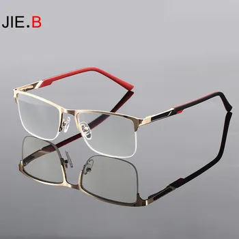 2020 naujas metalo pusę kadro akiniai skaitymui anti-mėlyna šviesa mados klasikinis akinius rėmo presbyopia + 100 + 200 + 300 + 400