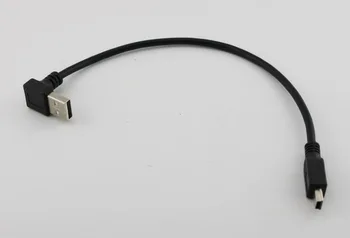 1pc 25cm USB 2.0 Type A Male IKI Kampas, Mini USB 5 Pin Male Duomenų Įkroviklio Adapterio Kabelis, skirtas Kamera, Mp4, GPS