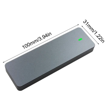 M. 2 NVME Aliuminio Lydinio į TypeC USB3.1 Gen2 Mobile HDD Kietojo Disko Dėžutė