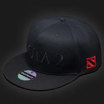 DOTA 2 Logo Siuvinėjimas Snapback Hat, Black Lauko Hip-Hop Butas Beisbolo kepuraitę