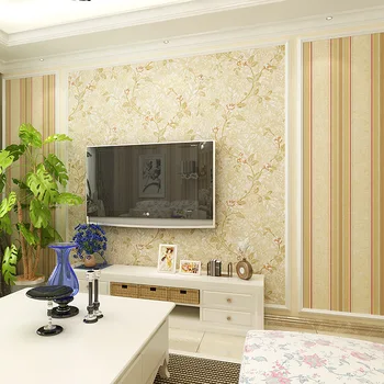 Beibehang Sielovados gėlės tapetai retro kaime tapetai kambarį, miegamąjį, TV foną, factory outlet 3d tapetai roll