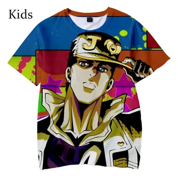 Populiarus Vaikai JOJO Mados Tees Vasaros 3D marškinėliai Atsitiktinis Naujas berniukas mergaičių Trumpas Rankovės Hip-Hop Harajuku 3D JOJO vaikų marškinėliai